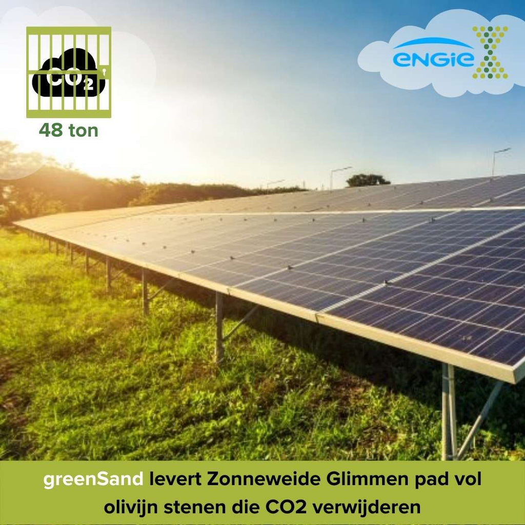 greenSand ruimt 48 ton CO2 op bij de zonneweide in Glimmen