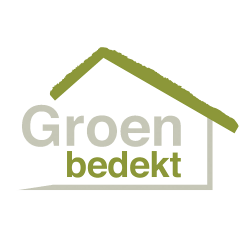 Groen bedekt logo